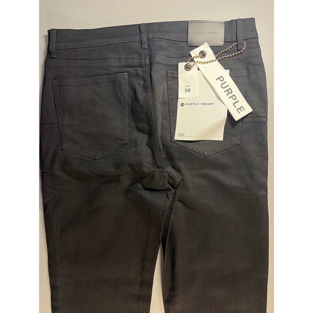 Purple Brand Jeans Mens 36 Black Slim Fit Denim P001 Low Rise Designer NWT